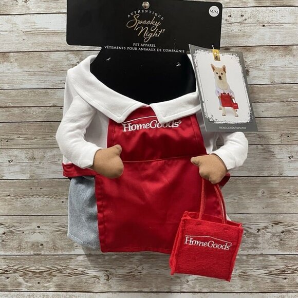 New‎ MEDIUM HomeGoods Employee Shopper Halloween Pet Costume Dog Trick-Or-Treat - Picture 1 of 12
